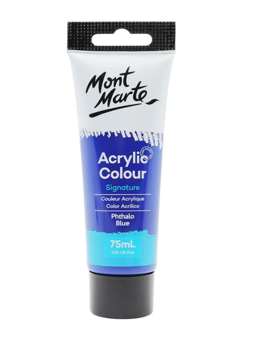 Phthalo Blue Acrylic Paint Signature 75ml - Handy Mandy Craft Store