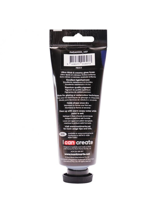 Phthalo Blue Premium Dimension Acrylic Paint 75ml - Handy Mandy Craft Store