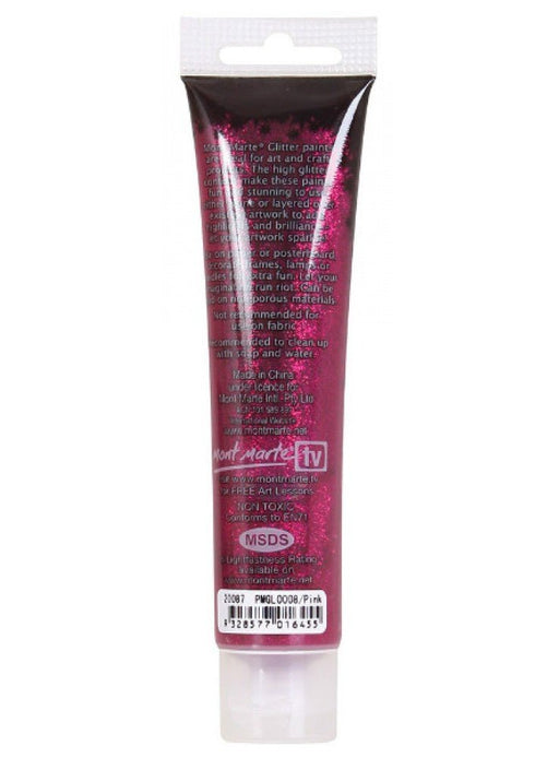 Pink Glitter Paint 75ml - Handy Mandy Craft Store