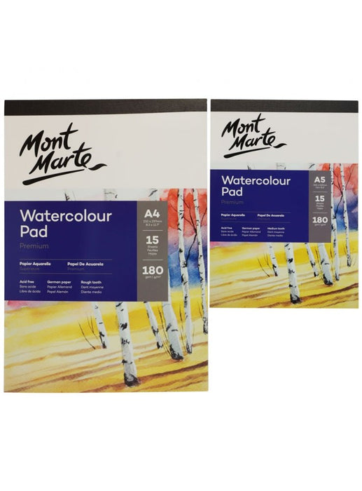 Premium Watercolor Pad A4 180gsm 15 Sheet - Handy Mandy Craft Store