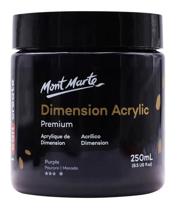 Purple Dimension Acrylic Paint Premium 250ml - Handy Mandy Craft Store