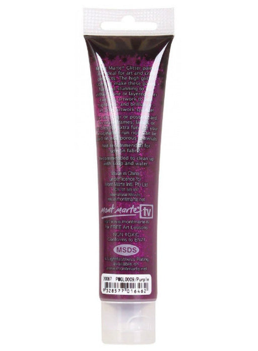 Purple Glitter Paint 75ml - Handy Mandy Craft Store