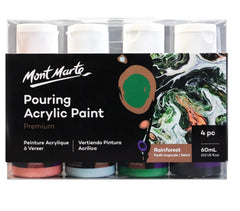 Rainforest Pouring Acrylic Paint Set Premium 4pc x 60ml
