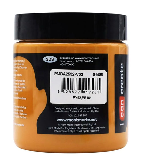 Raw Sienna Dimension Acrylic Paint Premium 250ml - Handy Mandy Craft Store