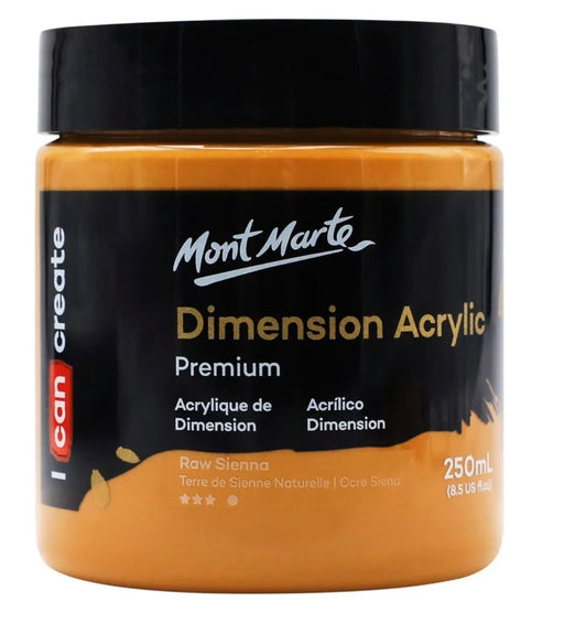 Raw Sienna Dimension Acrylic Paint Premium 250ml - Handy Mandy Craft Store