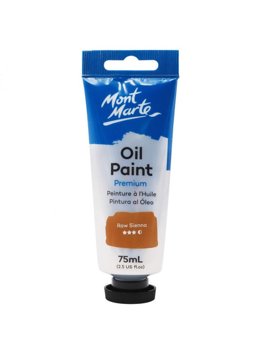 Raw Sienna Oil Paint Tube Premium 75ml - Handy Mandy Craft Store