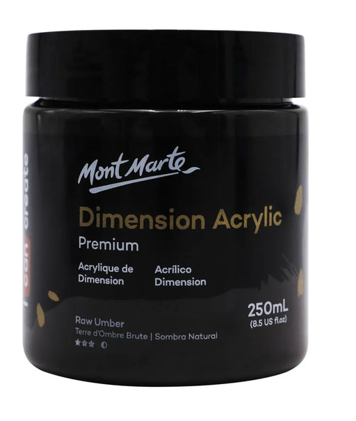 Raw Umber Dimension Acrylic Paint Premium 250ml - Handy Mandy Craft Store