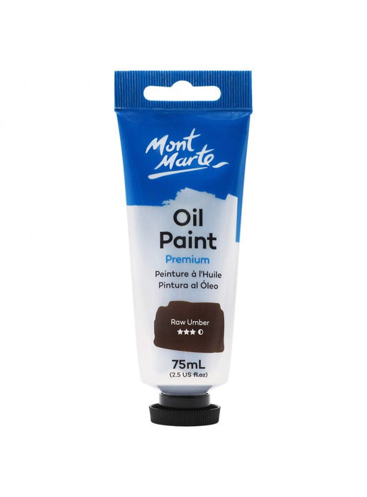 Raw Umber Oil Paint Tube Premium 75ml - Handy Mandy Craft Store