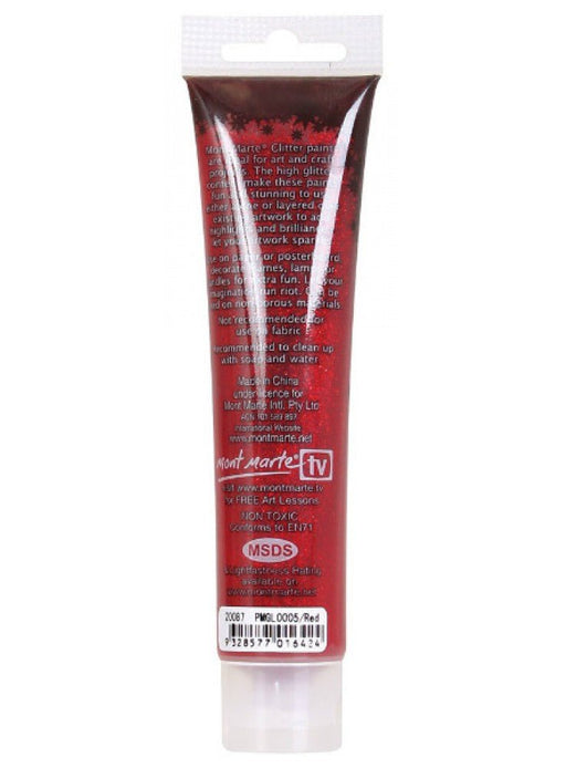 Red Glitter Paint 75ml - Handy Mandy Craft Store