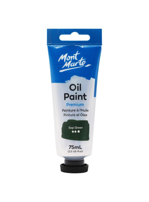 Sap Green Oil Paint Tube Premium 75ml - Handy Mandy Craft Store