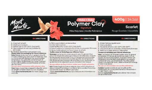 Scarlet Make n Bake Polymer Clay Signature 400g - Handy Mandy Craft Store