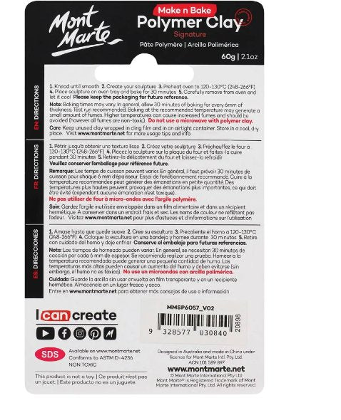 Sienna Make n Bake Polymer Clay Signature 60g - Handy Mandy Craft Store