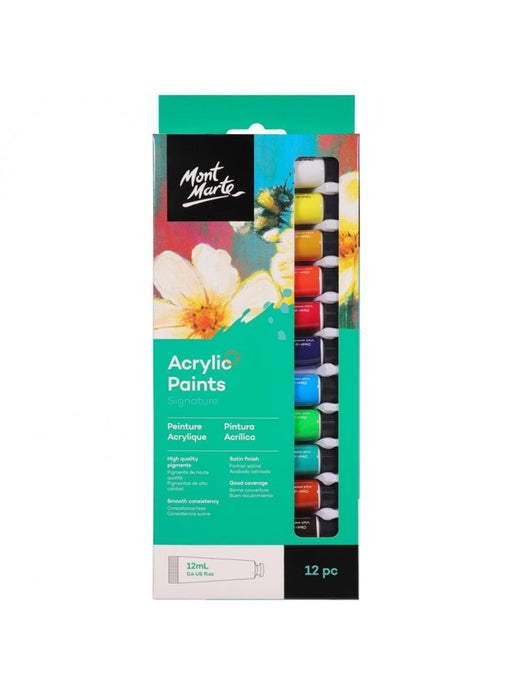 Signature Acrylic Paints 12pc x 12ml - Handy Mandy Craft Store