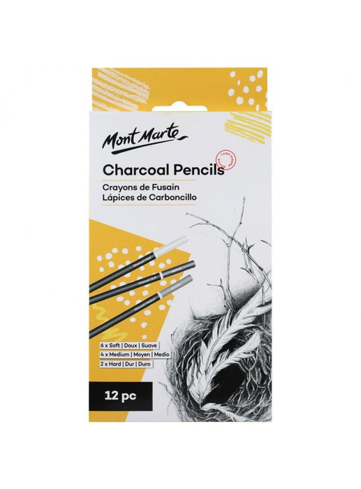 Signature Charcoal Pencils 12pce - Handy Mandy Craft Store