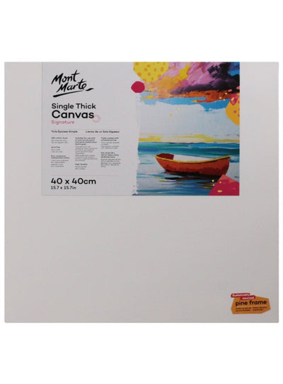Mont Marte Signature Single Thick Canvas 40 x 40cm (Square)