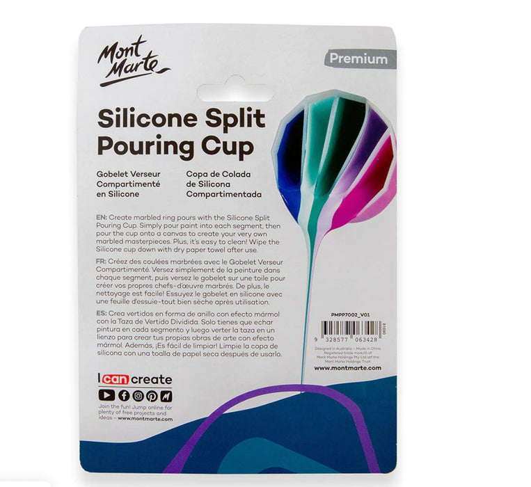 Silicone Split Pouring Cup Premium - Handy Mandy Craft Store