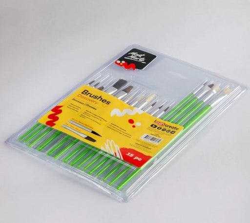 Silver Series Paint Brush Set 15pce - Handy Mandy Craft Store