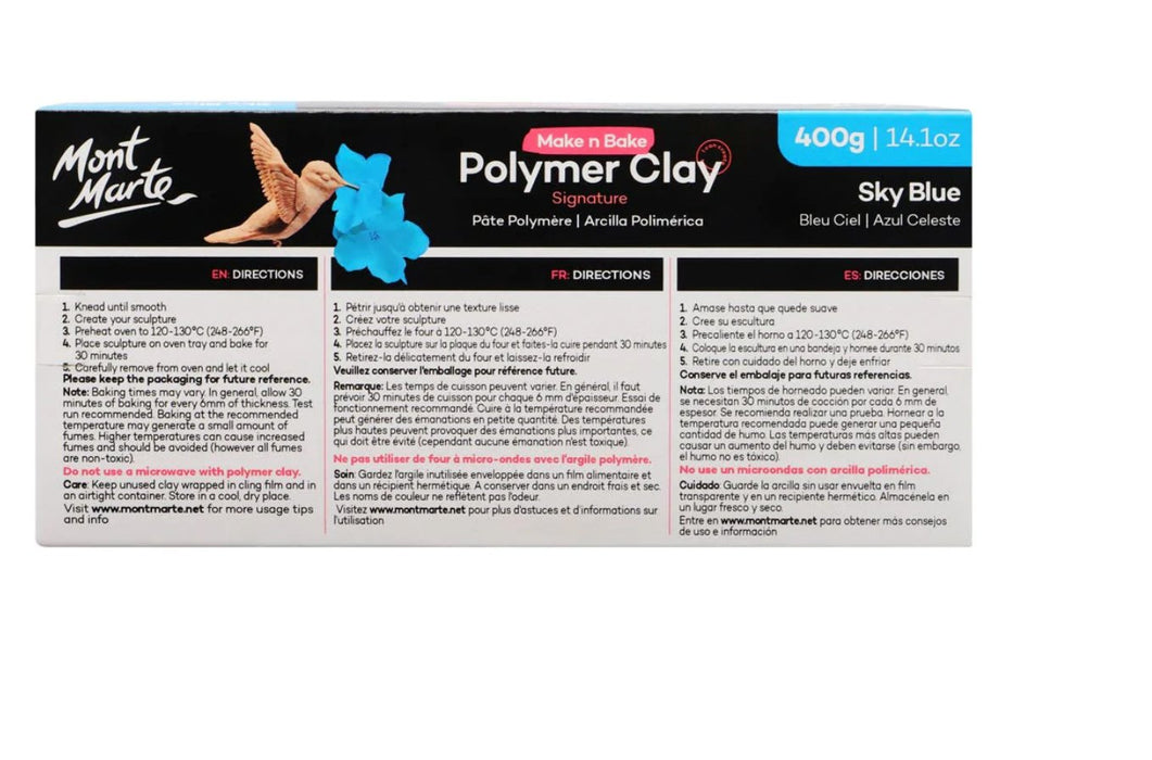 Sky Blue Make n Bake Polymer Clay Signature 400g - Handy Mandy Craft Store