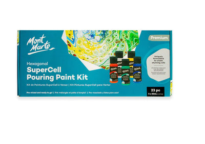 SuperCell Pouring Paint Kit Premium 23pc