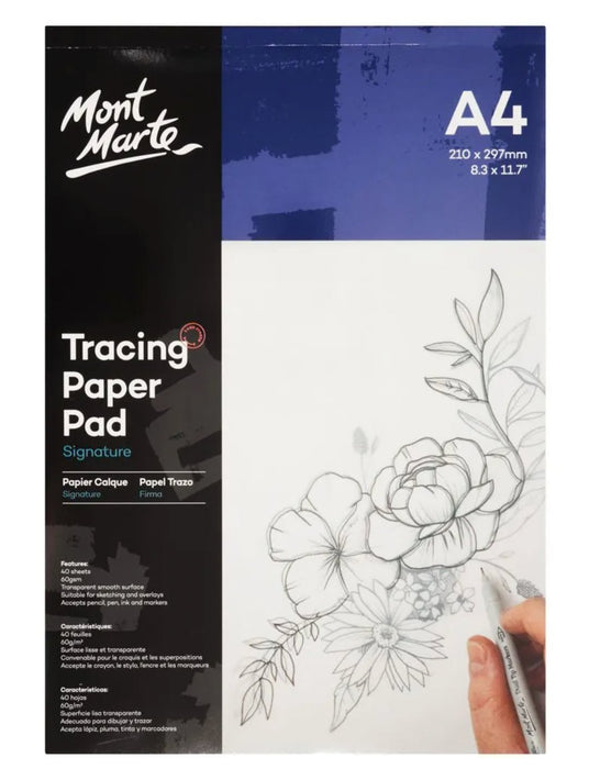 Tracing Paper Signature Pad 60gsm A4 40 Sheet - Handy Mandy Craft Store