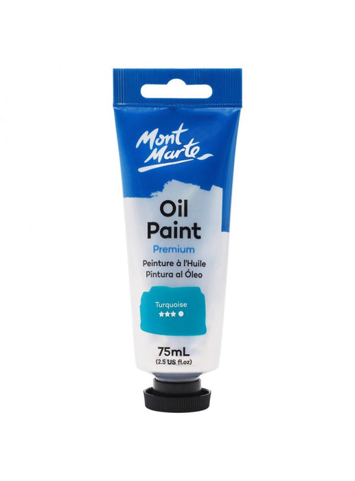 Turquoise Oil Paint Tube Premium 75ml - Handy Mandy Craft Store