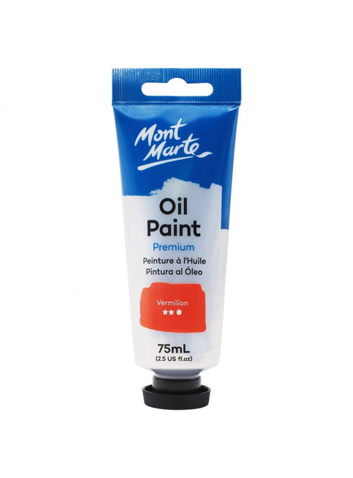 Vermilion Premium Oil Paint Tube 75ml - Handy Mandy Craft Store