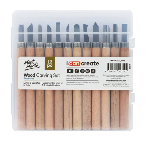 Wood Carving Set Premium 12pc - Handy Mandy Craft Store