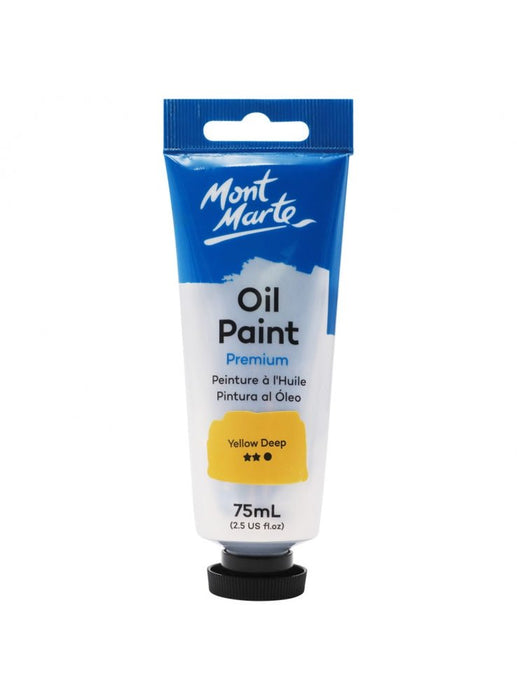 Yellow Deep Premium Oil Paint Tube 75ml - Handy Mandy Craft Store