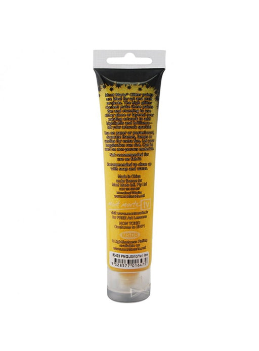 Yellow Glitter Paint 75ml - Handy Mandy Craft Store