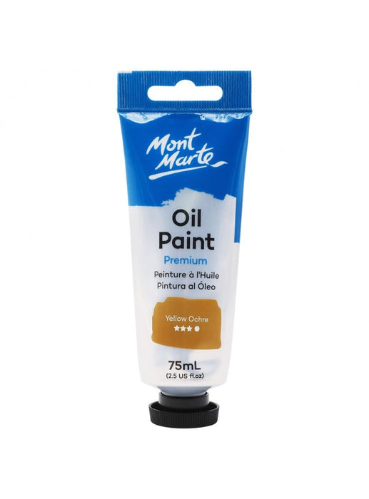 Yellow Ochre Oil Paint Tube Premium 75ml - Handy Mandy Craft Store