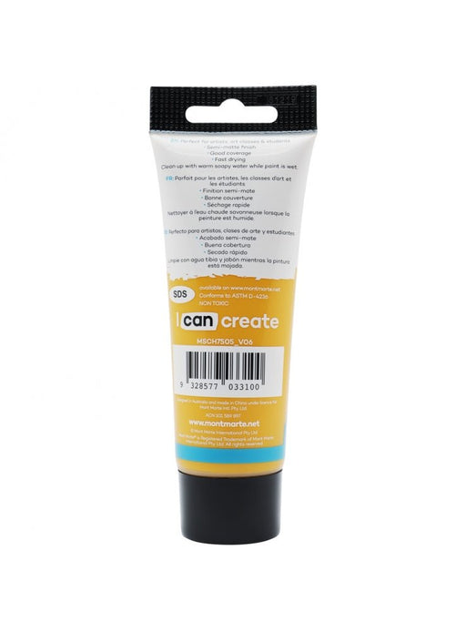 Yellow Ochre Signature Acrylic Paint 75ml - Handy Mandy Craft Store