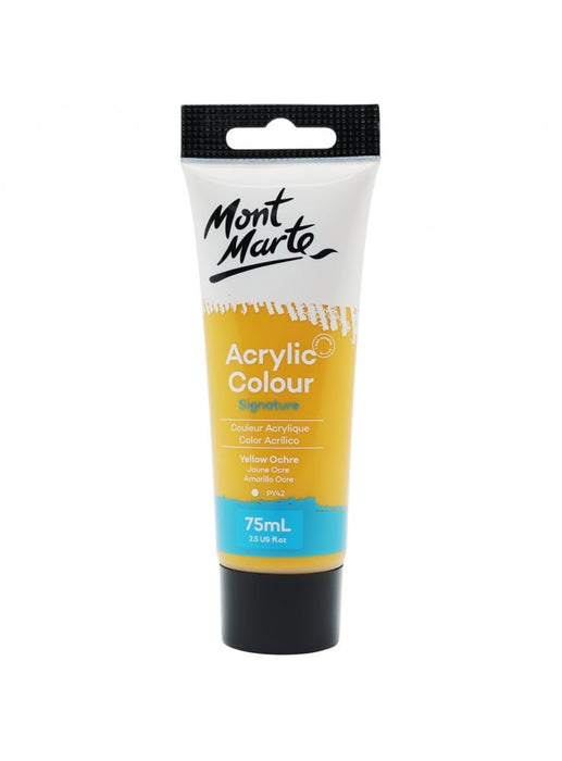 Yellow Ochre Signature Acrylic Paint 75ml - Handy Mandy Craft Store