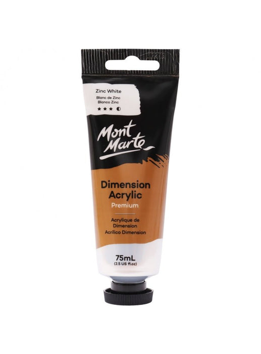 Zinc White Premium Dimension Acrylic Paint 75ml - Handy Mandy Craft Store